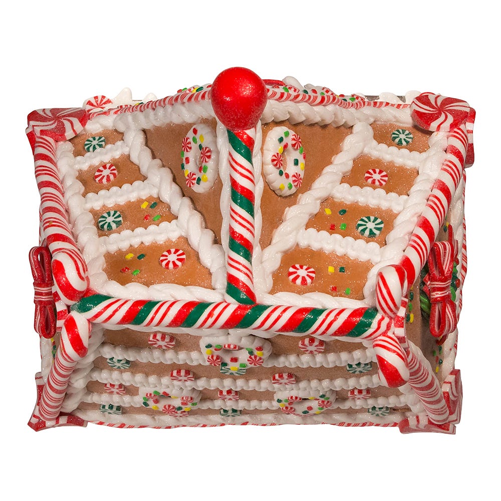 Kurt Adler 13-Inch Battery-Operated Gingerbread House with LED Light and Timer